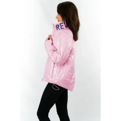 Jacheta scurta pentru femei cu picior roz (b9567)