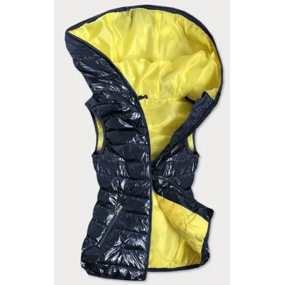 Vestă pentru femei cu căptușeală marină de contrast (b9549)
