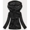 Tricou negru pentru femei plus (hh033-1)