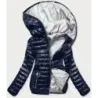 Jacheta de damă murată cu glugă de rodie (b9752)