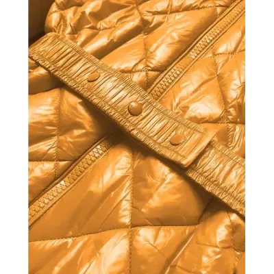 Jacheta de iarna stralucitoare pe urs galben (w756)