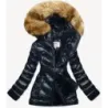 Jacheta strălucitoare de iarnă pe ursul rodie (w673)