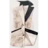 Vestă elegantă din piele ecologică și blană crem (br9593-46)