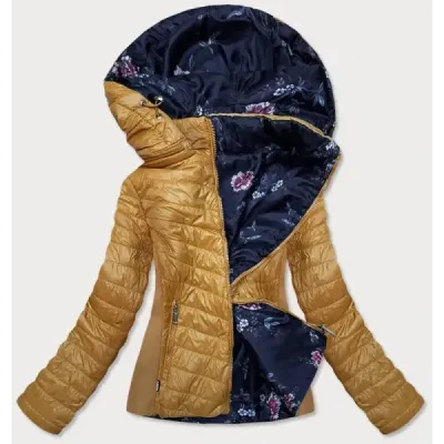 Sacou galben pentru femei cu quilted (rqw-6844)