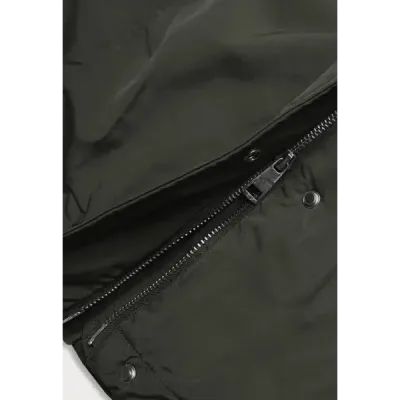 Zimowa kurtka damska kaki (m21309)