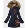 Jacheta de iarna cu capota marina (m-21308)