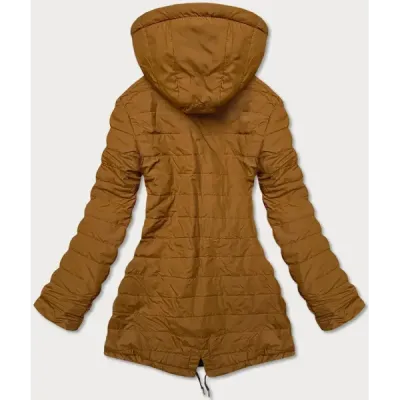 Sacou cu două fețe negru și caramel (w502-1)