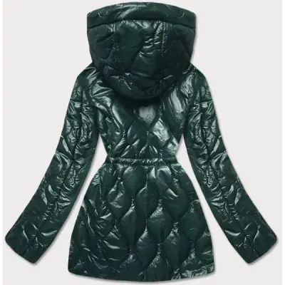 Jacheta pentru femei cu căptușeală decorativă verde închis (bh2182)