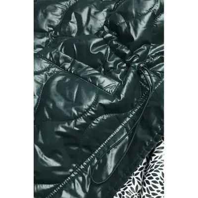 Jacheta pentru femei cu căptușeală decorativă verde închis (bh2182)