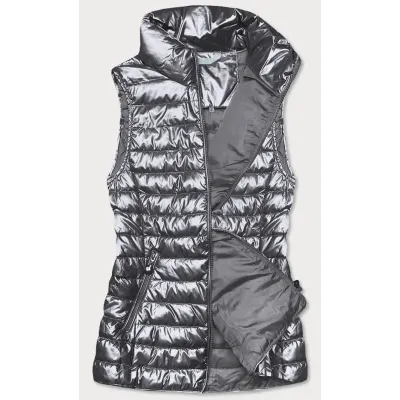 Vestă metalică gri pentru femei (m20-6806-61)