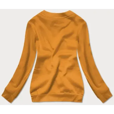 Costum de trening pentru femei cu pulovere pentru muștar (w01-26)