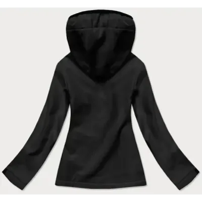 Sacou sport negru moale pentru femei (hd182)