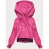 Costum de trening scurt pentru femei cu rodenticide roz (2600)