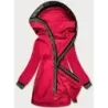 Jacheta rosie pentru femei drepte (b8017-4)