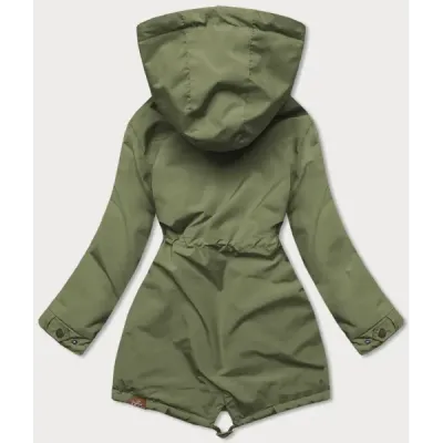 Kurtka damska z kapturem khaki (can-563)