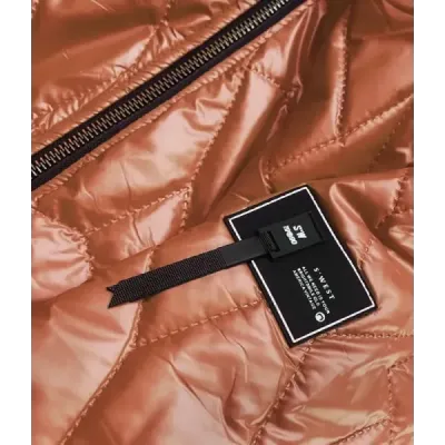 Jacheta pentru femei cu patinaj caramel decorativ (br8101-14)