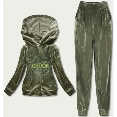 Costum de trening cu aplicare verde (81217)