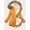 Sacou galben cald de iarnă (w629)