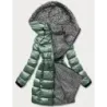 Jacheta verde metalică pentru femei (b8070-10)