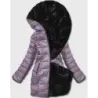 Jachetă cu două fețe violet pentru femei (b8053-51)