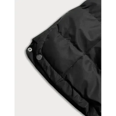 Sacou lung de iarnă pentru femei negru (5m736-392)