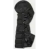 Vestă lungă de damă neagră pufoasă (5m728-392)