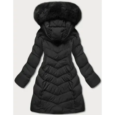 Sacou negru de iarnă (ty045-1)