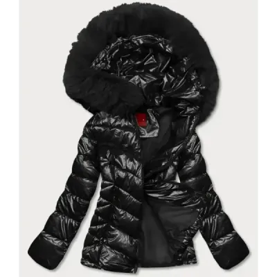 Jacheta scurta cu blana neagra (TY036-1)