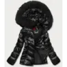 Jacheta scurta cu blana neagra (TY036-1)
