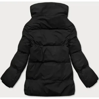 Jacheta scurta de iarna cu picior mare negru (5m729-392)