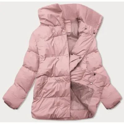 Jacheta scurta de iarna cu picior mare roz (5m726-46)