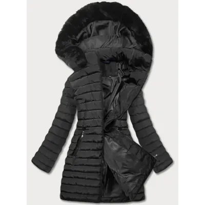 Sacou negru cu glugă (l22-9865-1)