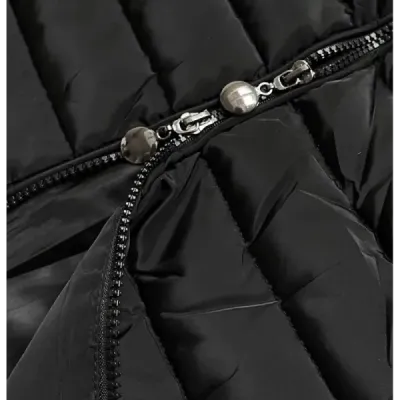 Sacou negru cu glugă (l22-9865-1)