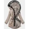 Damska parka oversize cappuccino (b8080-12)