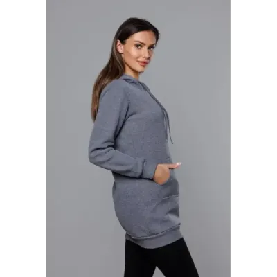 Tricou cangur gri negru pentru femei (YS10003-5)
