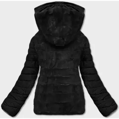 Jacheta neagră scurtă cu două fețe (2M-2507)
