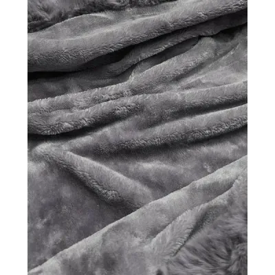 Jacheta denim pentru femei pe căptușeală neagră/gri (B8068-109)