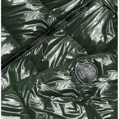 Sacou de damă verde închis pictat (B8039-10)