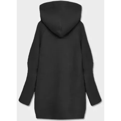 Capacul negru alpaca glugă (B6007)
