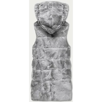Vestă de blană gri (B8059-9)