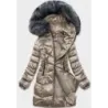 Jacheta de iarnă pentru femei din metal (B8072-12)