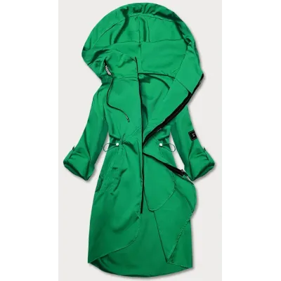 Capac subţire pentru femei cu glugă verde (B8118-82)