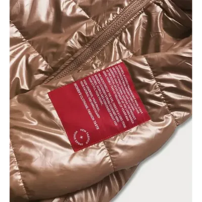 Jacheta scurta pentru femei cu finisaj caramel decorativ (B8030-14)