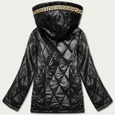 Jacheta pentru femei cu finisaj negru decorativ (B8097-1)