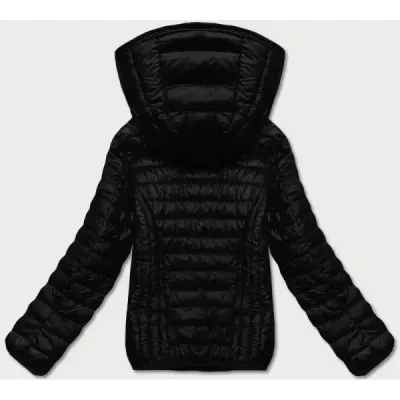 Jacheta de damă murată cu glugă neagră (B0123-1)