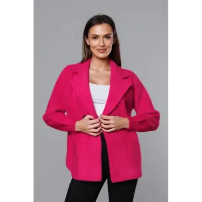 Coperta scurtă de alpaca roz (CJ65)