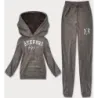 Costum de trening pentru femei polare maro (ZCH2210)