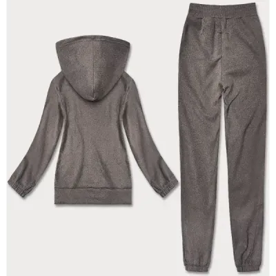 Costum de trening pentru femei polare maro (ZCH2210)
