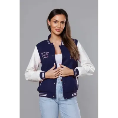 Kurtka damska bomber granatowa (16M9067-215)