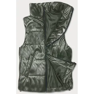 Vestă scurtă cu suport pentru femei kaki (B8152-11)